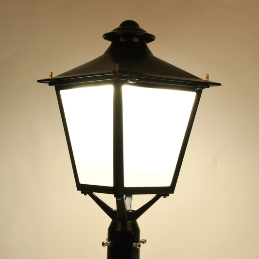 LED Decorative Post Light -80W/100W/120W Selectable-3000K/4000K/5000K Tunable-IP65 Weatherproof-Fits 3" Pole Top