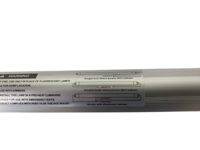 4ft G13 T8 3,240 Lumen (10w/12w/15w/18w/24w) WATTAGE ADJUSTABLE 135lm/W 5CCT (3500K/4000K/5000K/5700K/6500K) KELVIN ADJUSTABLE  - FROSTED LENS - "ENERGY MISER"