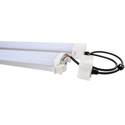 (CASE OF 4) Tri-Proof Linkable Vapor Light 8ft (80w/70W/60W Switchable) (3500K/4000K/5000K/6000K Switchable) ETL, DLC