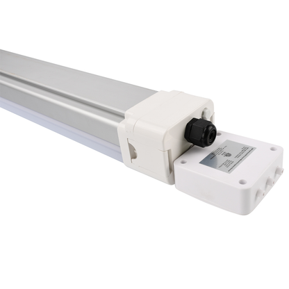 (CASE OF 4) Tri-Proof Linkable Vapor Light 8ft (80w/70W/60W Switchable) (3500K/4000K/5000K/6000K Switchable) ETL, DLC