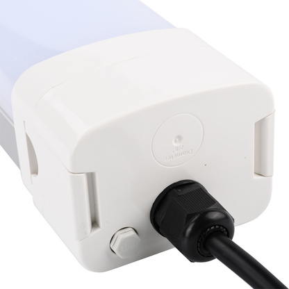 (CASE OF 4) Tri-Proof Linkable Vapor Light 8ft (80w/70W/60W Switchable) (3500K/4000K/5000K/6000K Switchable) ETL, DLC